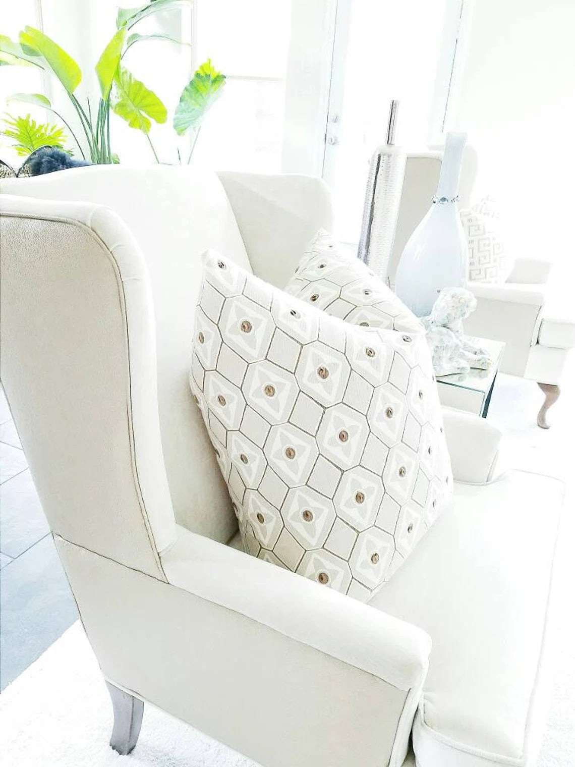 MILL CREEK DESIGNER CARCASSONNE EMBROIDERED PILLOW COVER