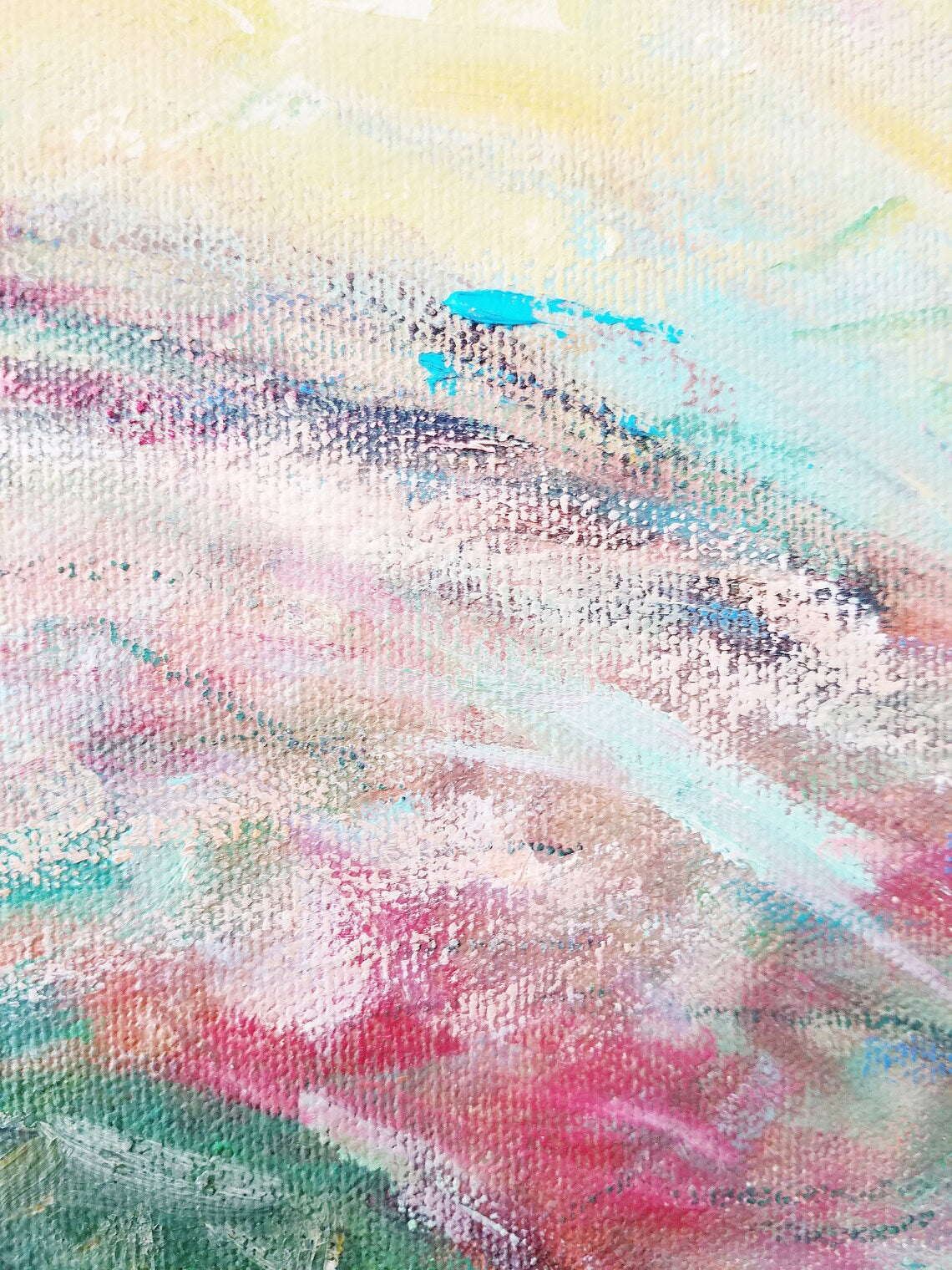 PORTRAIT OF AN ASIAN GIRL IN HAT -- ACRYLIC ON CANVAS ORIGINAL PAINTING