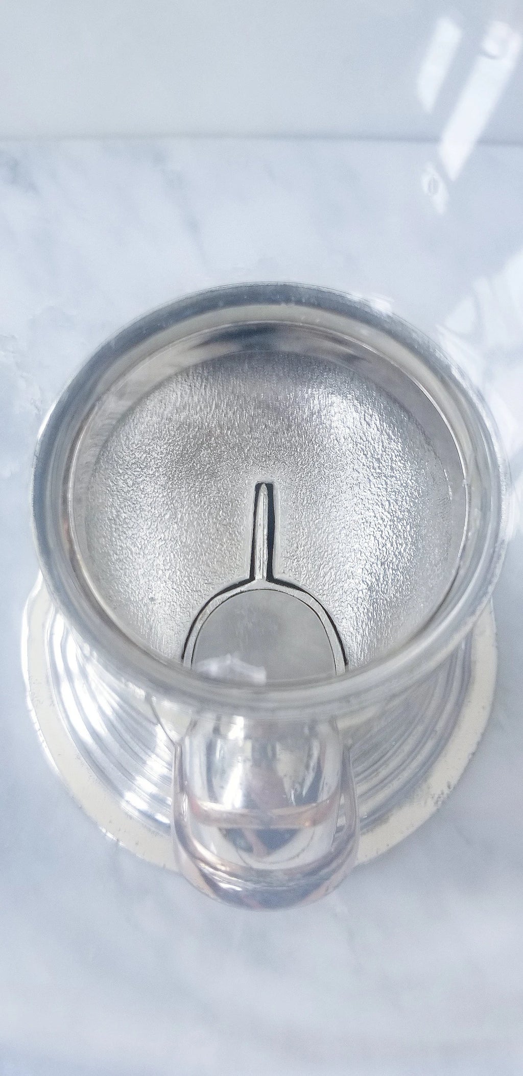 VINTAGE SILVER PLATE MINI BUBBLE GUM MACHINE
